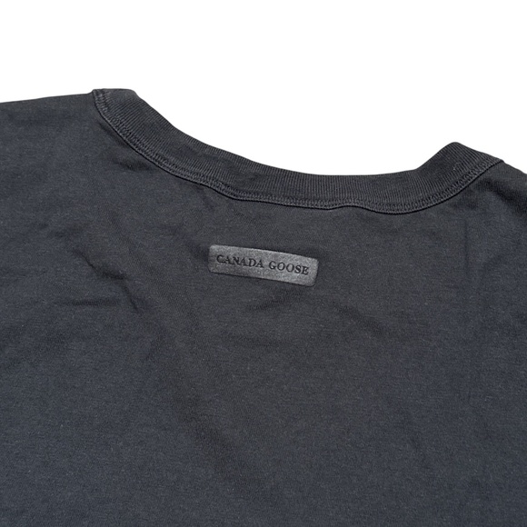 Canada Goose Gladstone Staff Uniform Black Cotton Crewneck L/S T Shirt Mens 2XL - Picture 3 of 12